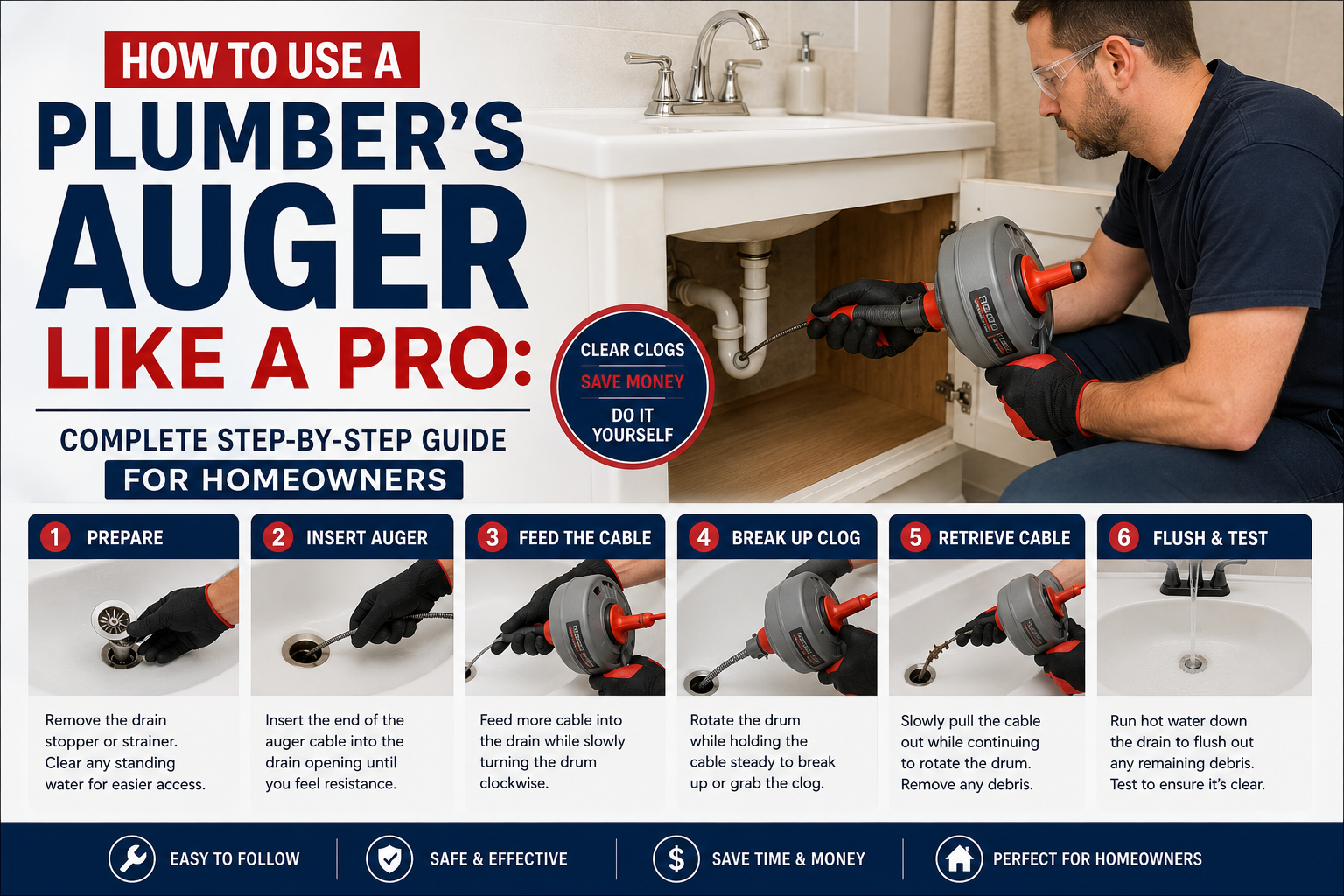 How to Use a Plumber’s Auger Like a Pro Complete Step-by-Step Guide for Homeowners (1)