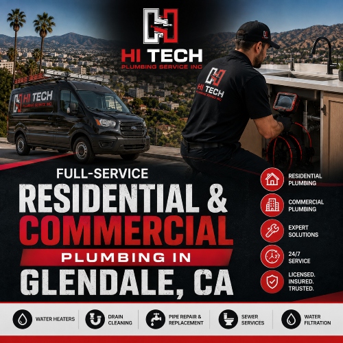 Emergency Glendale Plumber | Hi-Tech Plumbing 2 Full-Service Residential & Commercial Plumbing in Glendale, CA