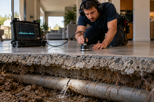 High Water Bills or Warm Floors How to Detect a Water Leak Under a Slab Fast