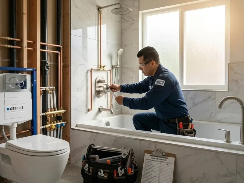 Bathroom Plumbing Remodel in Tarzana
