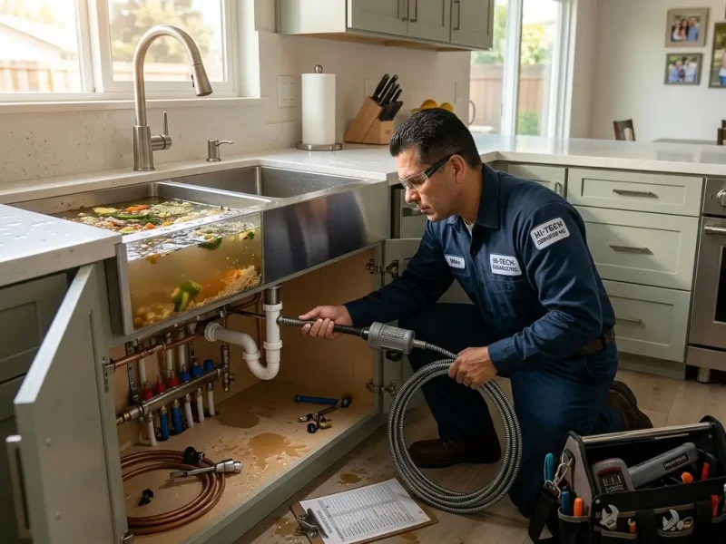 Kitchen Sink Backup in Reseda